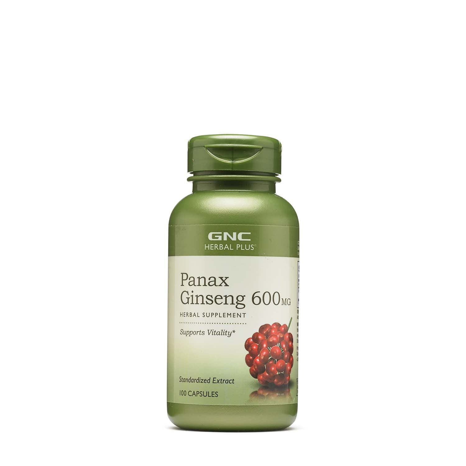 GNC Herbal Plus Panax Ginseng 600mg Capsules for Men & Women, Daily Energy Boost
| GNC Herbal Plus Panax Ginseng 600mg