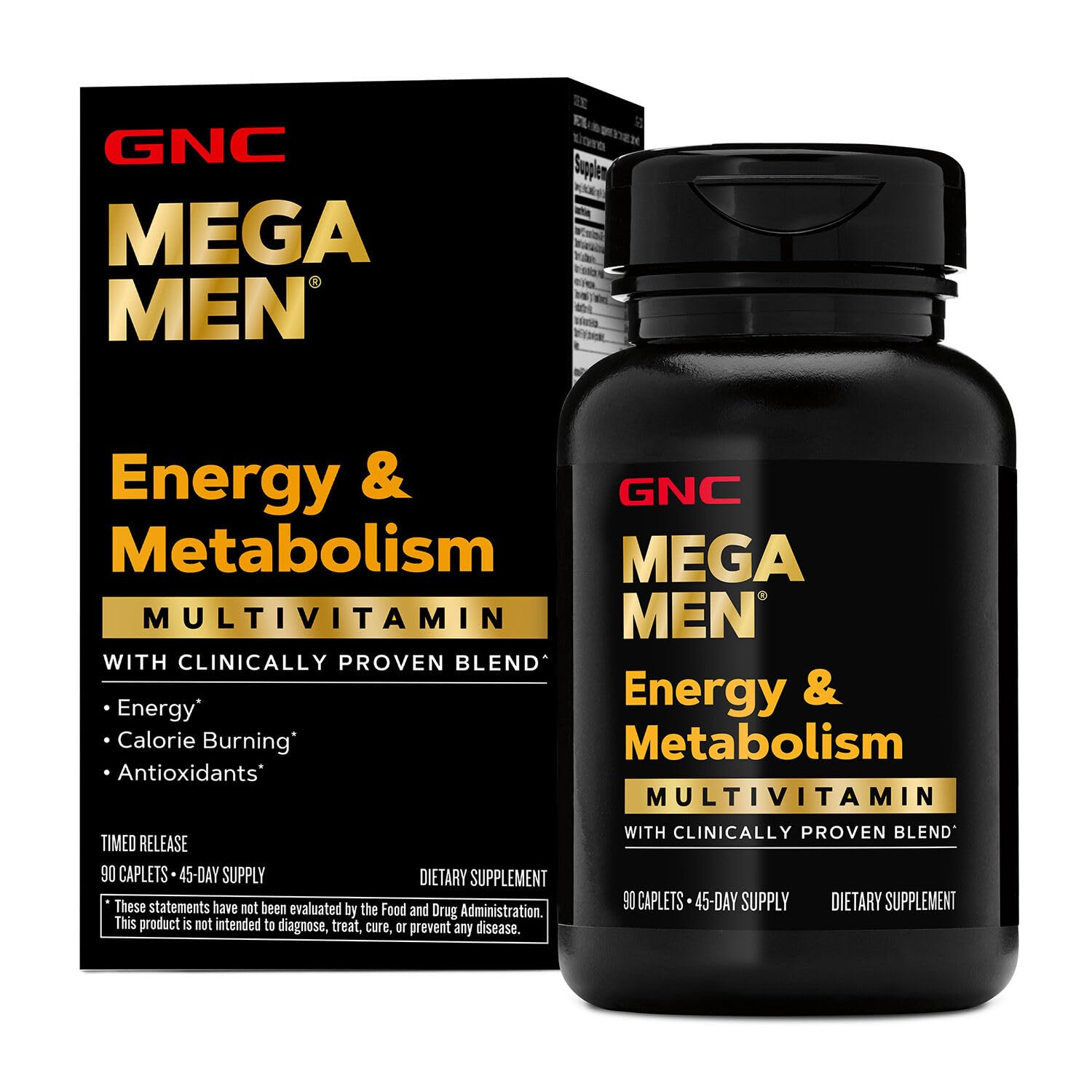 GNC Mega Men Multivitamin Caplets for Men Immune and Energy Support, Clinically Proven
| GNC Mega Men Multivitamin Capl