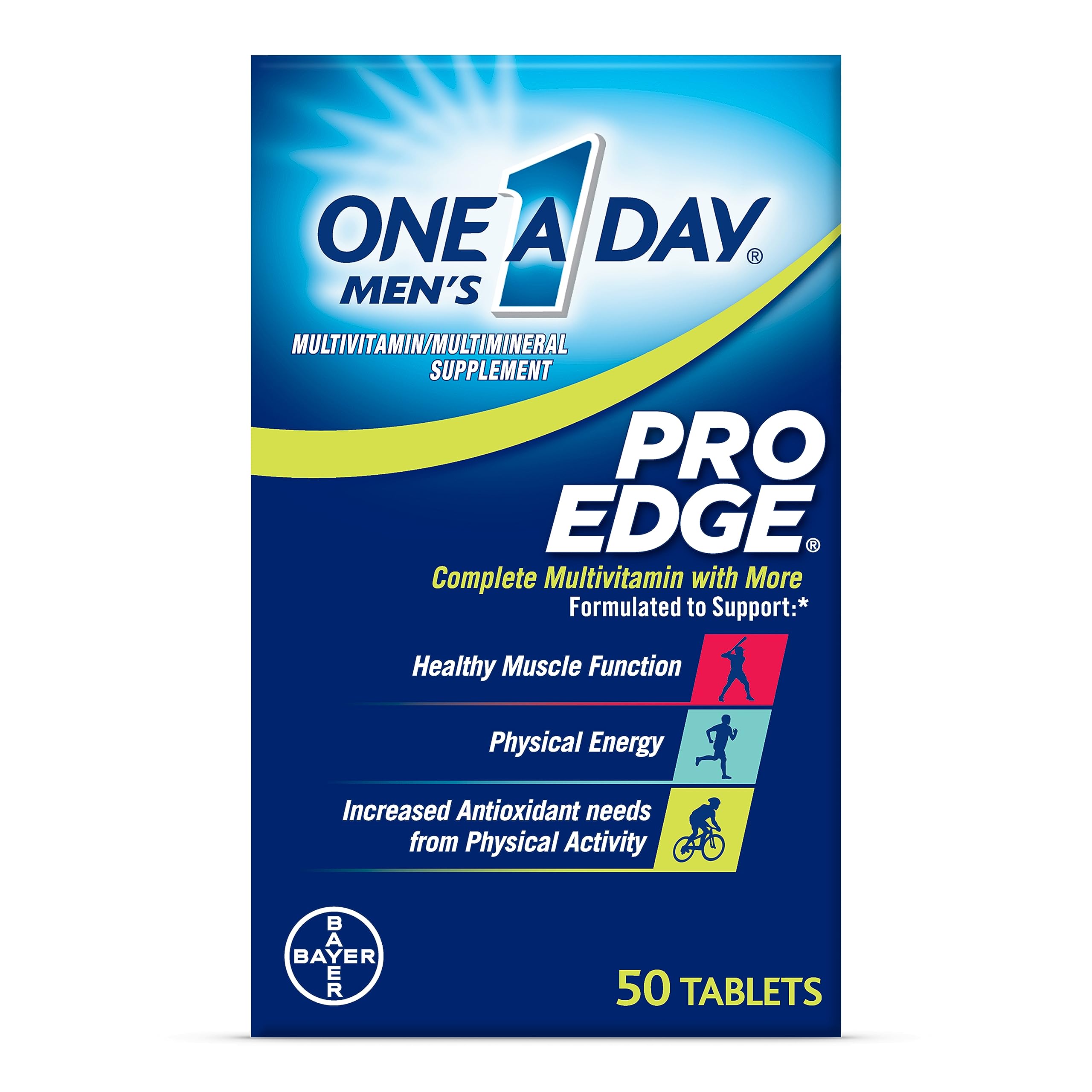 One A Day Men’s Pro Edge Multivitamin, Immune Health Support with Vitamin A, C, D, E and Zinc
| One A Day Men’s Pro Edg